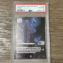 Disney Lorcana Hades Looking for a Deal Iconic PSA 10 Holo 242/204 - Image 3