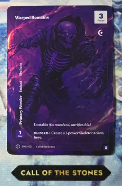 Wonders of the First, CotS - Warped Remains 305/402 U, Formless - Image 1