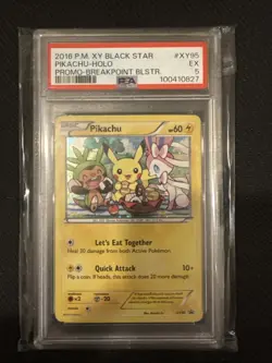 Pokemon Pikachu TCG XY95 XY Black Star Promo Holo Card - Image 1