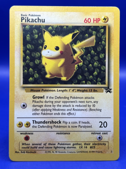 1999 Pokemon Card Ivy Pikachu WoTC Black Star Promo #1 LP - Image 1