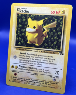 1999 Pokemon Card Ivy Pikachu WoTC Black Star Promo #1 LP - Image 2