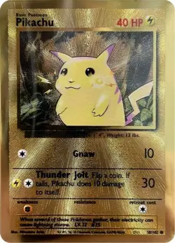 Pikachu (58/102) (Celebrations Metal Card) [Celebrations: 25th Anniversary] Nea - Image 1