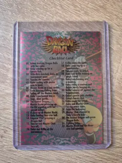 DRAGON BALL CHROMIUM "Checklist Card" - 1995 BIRD STUDIO - US - Image 1