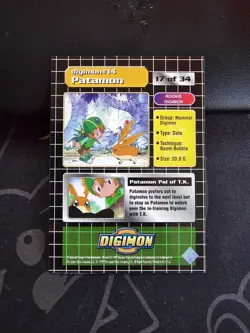 Digimon Trading Card Animated Series 1 Patamon 17 of 34 Exclusive Preview - Image 2