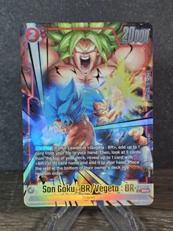 Son Goku : BR/Vegeta FB09-011 Alternate Art Dual Evolution Dragon Ball Card - Image 1