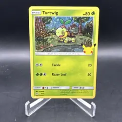 Ended Turtwig 4/25 Holo McDonalds 25th Anniversary Promo 2021 Pokemon Card TC - Image 1