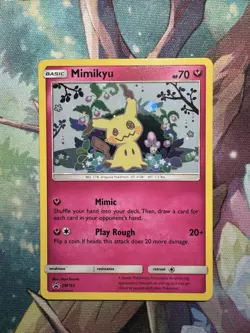 Pokemon TCG Mimikyu SM Black Star Promos SM163 Holo Card Near Mint Condition - Image 1