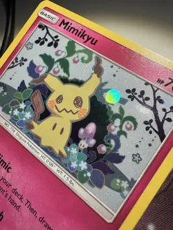 Pokemon TCG Mimikyu SM Black Star Promos SM163 Holo Card Near Mint Condition - Image 2