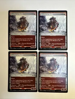 4x Mtg Kamigawa Neon Dynasty Reinforced Ronin Showcase NM/M Magic The Gathering - Image 1