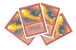 4 RED ELEMENTAL BLAST REVISED Magic NM- / EX+ English MTG 4x - Image 1