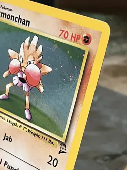 2000 Pokemon Base II Hitmonchan Holo #8 - Image 3