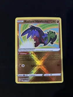 Pokemon Card Radiant Hawlucha 081/189 Radiant Rare Holo Astral Radiance TCG NM-M - Image 1