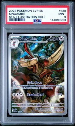 2024 Pokemon SVP En Kingambit SFA Illustration Collection #130 PSA 9 Mint - Image 1