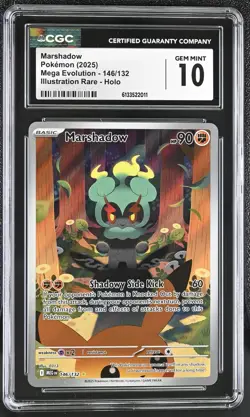 Pokemon Marshadow 146/132 Illustration Rare Mega Evolution - CGC 10 - Image 1