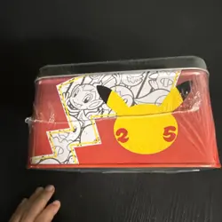 Pokemon 25th Anniversary Celebration Treasure Chest Lunchbox Tin Factory Sealed - Image 5