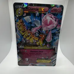 Pokemon TCG XY M Diancie EX Promo Holo Card XY44 190 HP Diamond Force JUMBO Card - Image 1