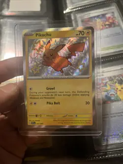 Pokemon Pikachu Baby Shiny 131/091 SV Paldean Fates PAF Pack, Fresh NM Condition - Image 1