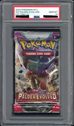 PSA 10 Gem Mint Pokemon Scarlet & Violet Paldea Evolved Booster Pack Ting-Lu - Image 1