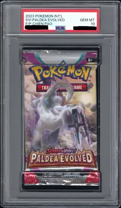 PSA 10 Gem Mint Pokemon Scarlet & Violet Paldea Evolved Booster Pack Chien-Pao - Image 1