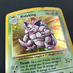 Nidoking 11/102 Base Set Holo Rare Vintage 1999 Pokemon Card - Image 4