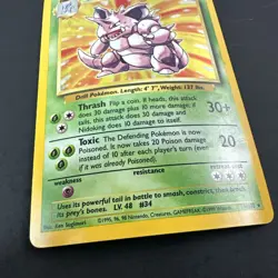 Nidoking 11/102 Base Set Holo Rare Vintage 1999 Pokemon Card - Image 5