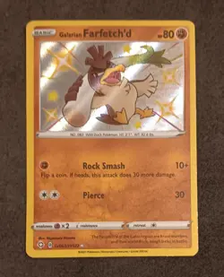 Galarian Farfetch'd - SV063/SV122 - Pokemon Shining Fates Sword & Shield Shiny - Image 1