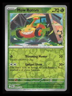 Pokemon Mow Rotom SV10: Destined Rivals DRI REVERSE HOLO 009/182 NM TCG - Image 1
