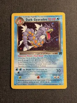 Pokemon Dark Gyarados (8/87) Team Rocket NM HOLO- Prerelease - Image 1