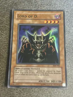 Lord Of D. 1st Edition SDK-041 Super Rare Yu-Gi-Oh Card Lightly Played LP - Image 1
