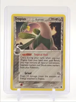 TROPIUS 2006 POKEMON EX RUBY & SAPPHIRE DRAGON FRONTIERS RARE 23/101 Q5677 - Image 1