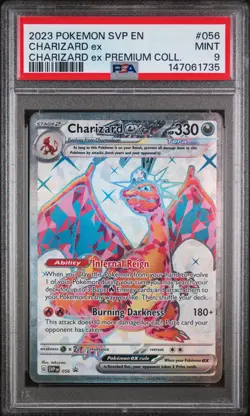 2023 POKEMON SVP PROMO CHARIZARD EX PREMIUM COLLECTION #056 CHARIZARD EX PSA 9 - Image 1