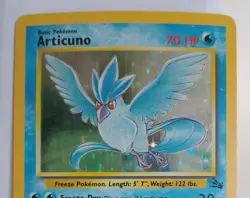 Pokemon Collectible Cards, Articuno, 2/62, Holo, Fossil, 1999 - Image 4