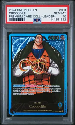 2024 ONE PIECE PREMIUM COLLECTION LEADER COLLECTION #001 CROCODILE PSA 10 - Image 1
