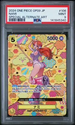 2024 ONE PIECE JPN OP09-EMPERORS IN THE NEW WORLD SPECIAL ALT ART#106 NAMI PSA 9 - Image 1