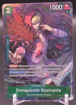 One Piece TCG English OP05-030 (PRB02) Donquixote Rosinante Alt Art Parallel - Image 1