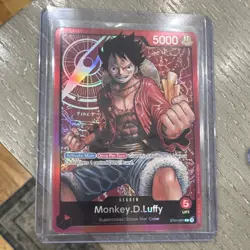 Bandai Monkey.D.Luffy Leader One Piece ST01-001 Holo 5000 Power - Image 1