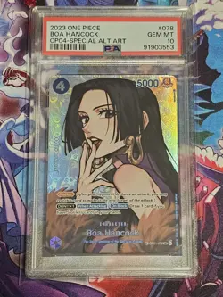 2023 One Piece Op04-kingdoms of Intrigue 078 Boa Hancock SP PSA 10 - Image 1