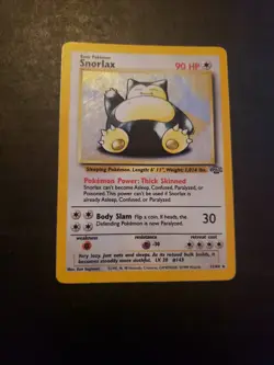 Snorlax 11/64 1st Edition Jungle Holo Rare Pokemon Card TCG 1999 - Image 5