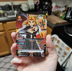 Union Arena Kyojuro Rengoku Demon Slayer SR 2 Star Parallel - Image 1