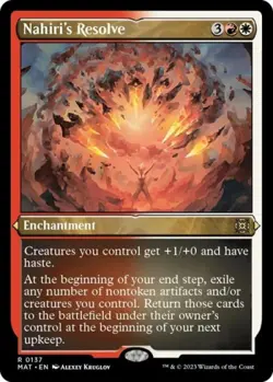 Nahiri's Resolve (Foil Etched) -Foil Near Mint MTG - Image 1