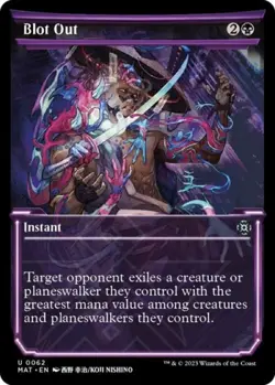 Blot Out (Showcase) -Foil Near Mint MTG March of the Machine: The Aftermath - Image 1