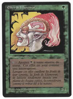 ►Magic-Style◄ MTG - Llanowar Elves - French Revised FBB - EX - Image 1