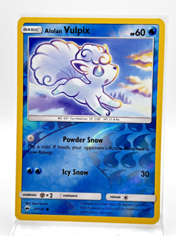 Alolan Vulpix 27/147 Reverse Holo 2017 Burning Shadows Pokemon Card LP - Image 1