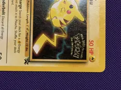Pikachu Black Star Promo Card No.4 Kids WB Presents Pokemon The First Movie 1999 - Image 2