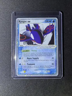 Pokemon Kyogre EX #37 Holo Black Star Promo Card - Image 1