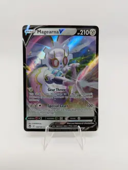 Pokemon TCG Magearna v Silver Tempest Holo Ultra Rare Card 128/195 Cute Girly - Image 1