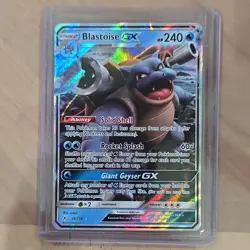 Blastoise GX 35/214 Ultra Rare Holo Pokemon Card NM Unbroken Bonds - Image 1