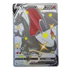 Shiny Charizard v Pokemon Champions Path Secret Rare Card 079/073 Mint Condition - Image 1