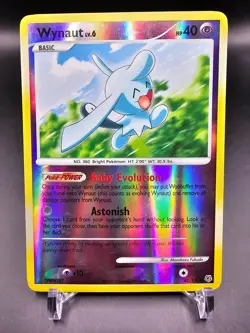 EX/LP - Wynaut - 42/130 - Reverse Holo - Diamond and Pearl - Pokemon Card - Image 1