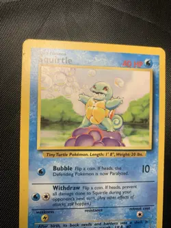 Squirtle - 63/102 - Base Set - Pokemon Card - MP TCG Base Set Vntg. Water - Image 3